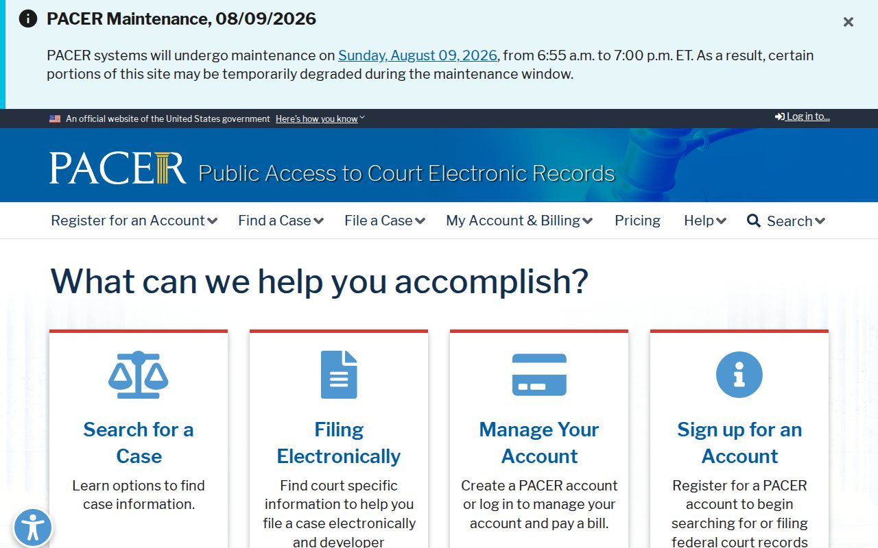 Polk County criminal court cases federal PACER search