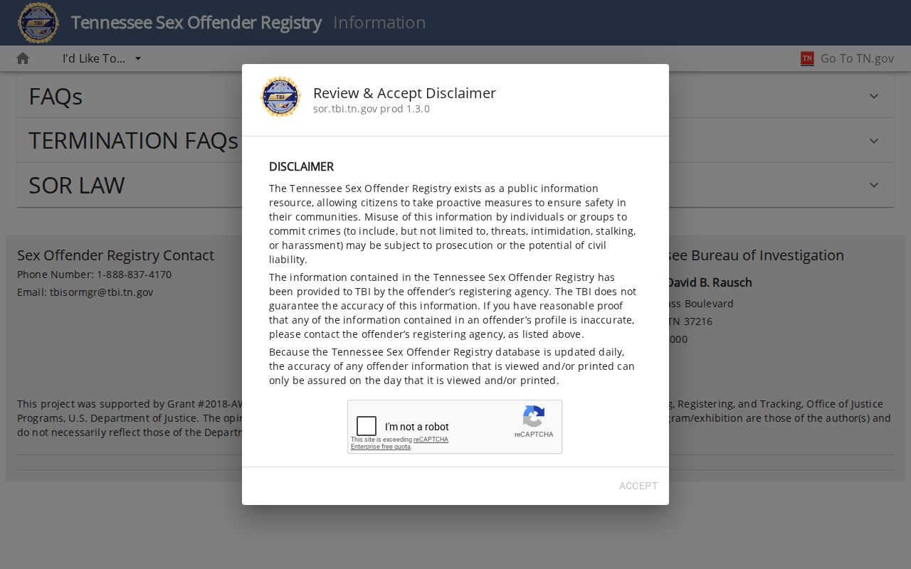 Polk County sex offender registry lawful use warning