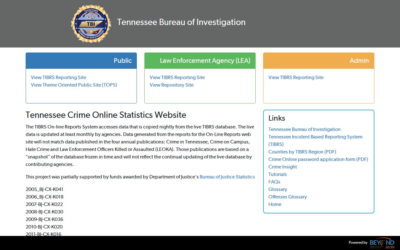 Ducktown criminal records CrimeInsight search portal